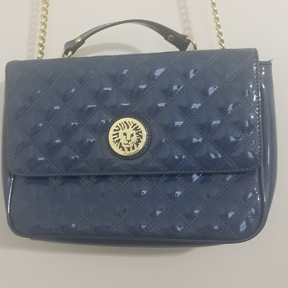 Anne Klein Patent Leather Crossbody Bag